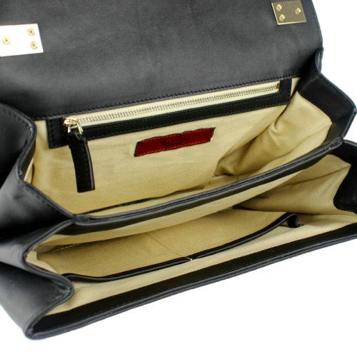 2014 Valentino Garavani flap shoulder bag 30cm V0082 black